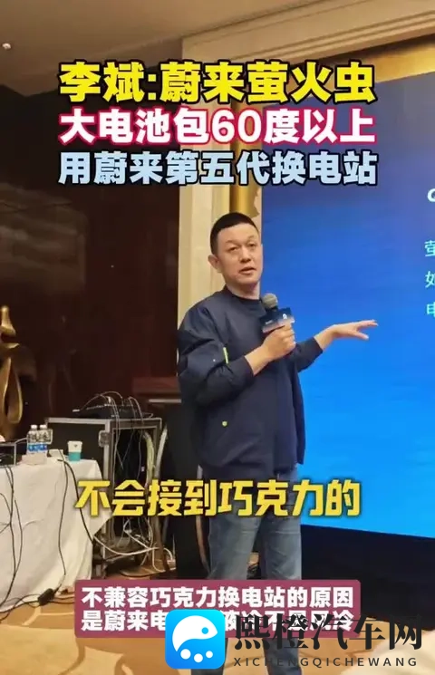 蔚来李斌：萤火虫以后肯定有大电池，不会接入宁德时代巧克力换电-1