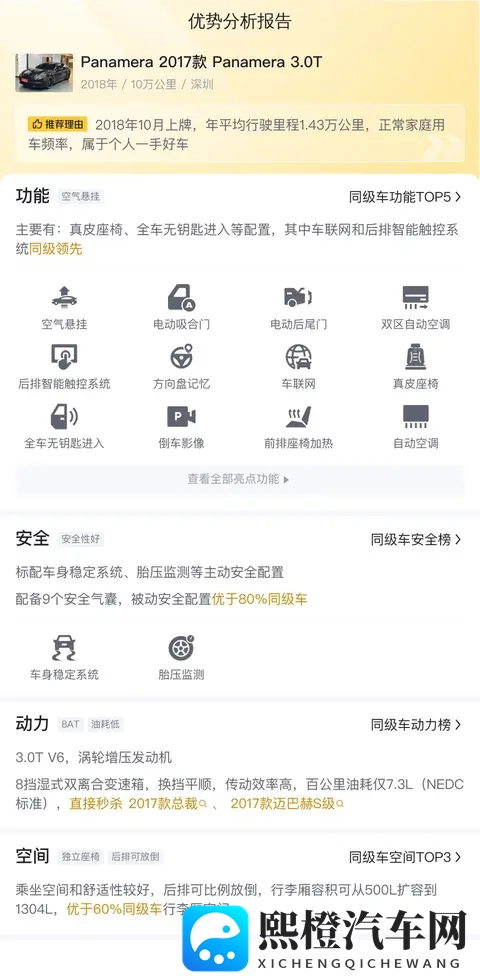 二手保时捷Panamera:18年上牌,30T黑色行政座驾,538万!-3