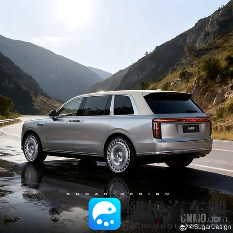 尊界SUV M900渲染图曝光：车身超55米 对开门设计-1