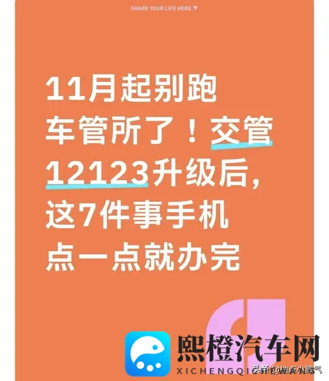 11月起别跑车管所了！交管12123升级后，这7件事手机点一点就办完-1