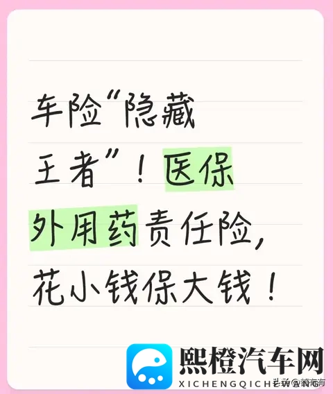 车险“隐藏王者”!医保外用药责任险,花小钱保大钱!-1