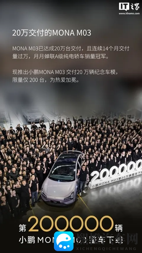 限量200台、售398元,小鹏商城发售Mona M03 24K镀金车模-2