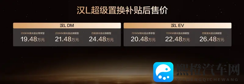 年轻人的第一台旗舰轿车，比亚迪汉L补贴后1948万元起-1