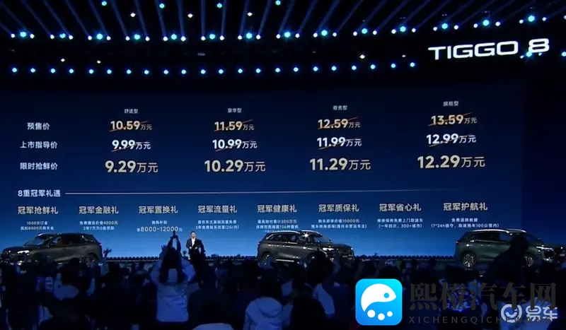 奇瑞第五代瑞虎8正式上市，售价929-1229万元-1