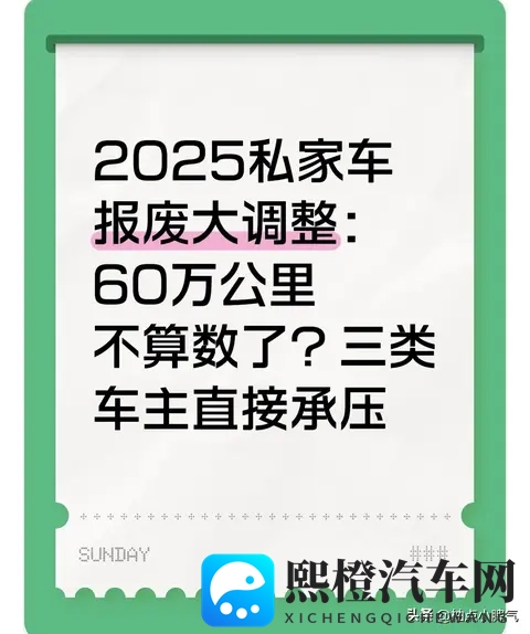 2025私家车报废大调整：60万公里不算数了？三类车主直接承压-2