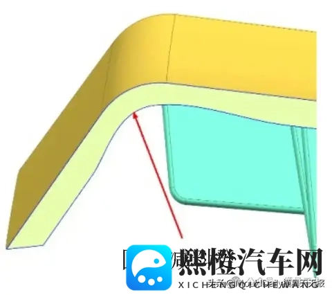 汽车门板麻纤维装饰条一步成型方案-1