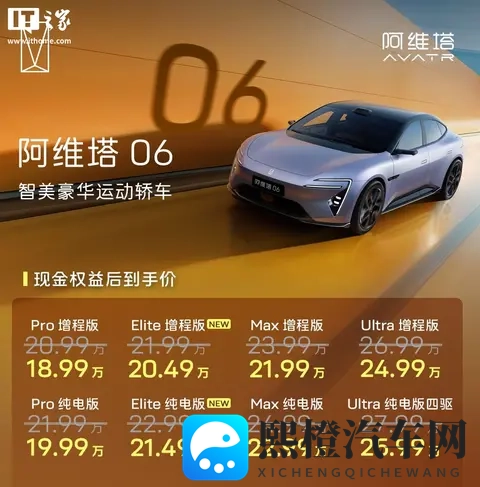 限时权益价2049万起、标配激光雷达,阿维塔06 Elite上市-1