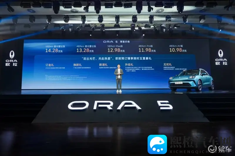 欧拉5预售1098万起,激光雷达+全场景智驾-1