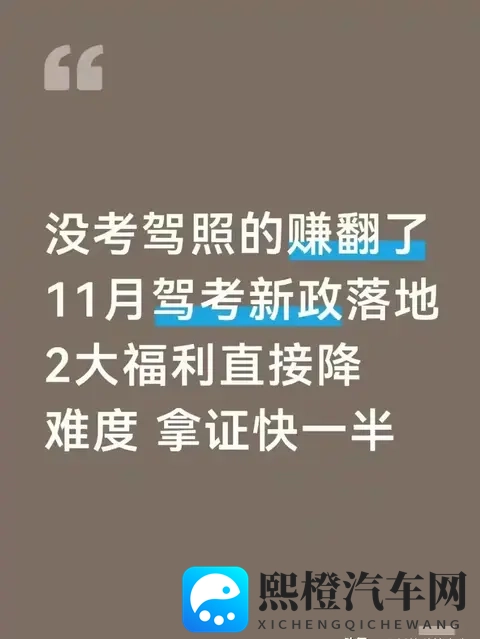 11月驾考新政落地:没考驾照的真省不少事儿-1