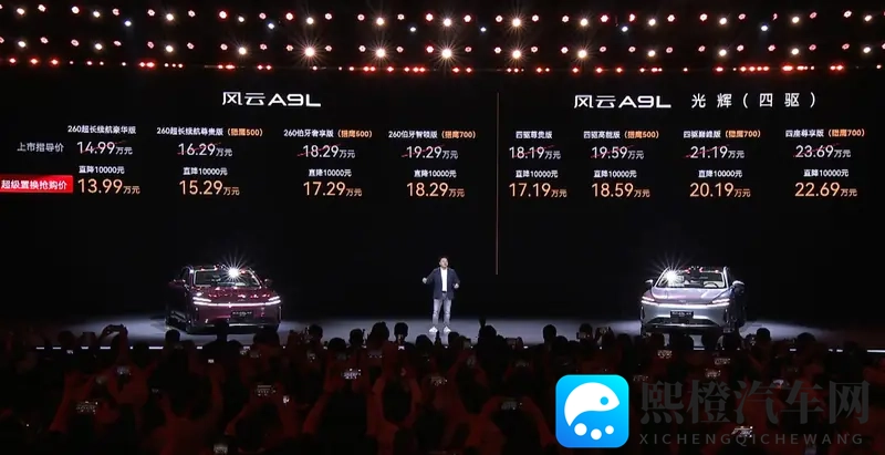 奇瑞风云A9L双箭齐发,猎鹰700版与光辉版豪华登场-1