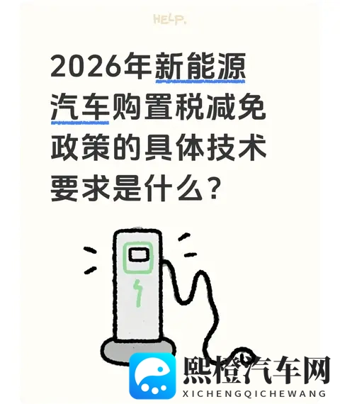 2026年新能源汽车购置税减免政策的具体技术要求是什么?-1