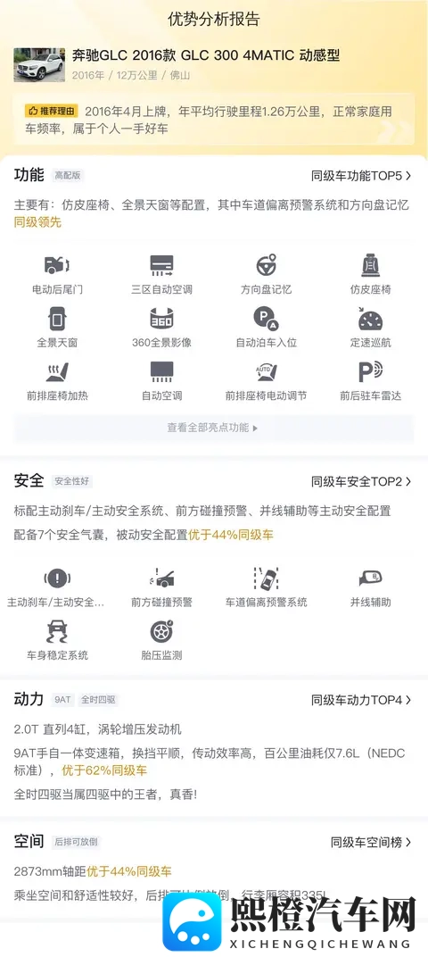 10万多圆梦奔驰SUV！16年GLC，豪华触手可及-2