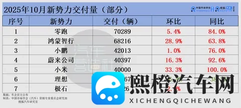 10月车市变“金十”:上汽夺冠、吉利首破30万 新势力杀疯理想掉队-2