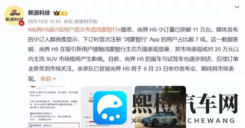 尚界H5首销爆单背后藏着哪些秘密？低价高配成谜鸿蒙系统是关键？-1
