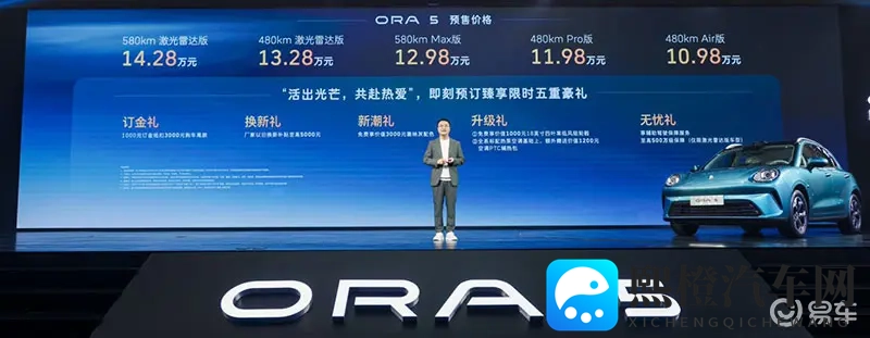 极智纯电SUV欧拉5预售1098万起！体验全场景智驾-1