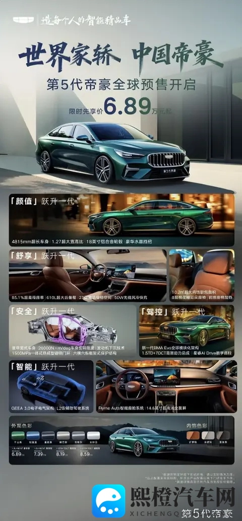 限时先享价689万起的第5代帝豪,不仅倍有面还省钱-1