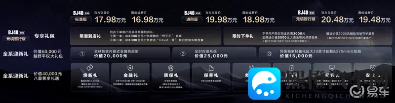 1948万起+电池烧一赔一!BJ40增程元境智行版上市-1