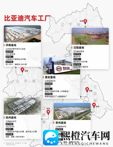 比亚迪19个生产基地,多个年产百万辆!-2