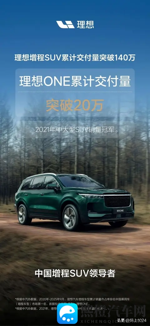 理想汽车增程SUV累计交付量正式突破140万辆,L6_L9谁更抢手?-2