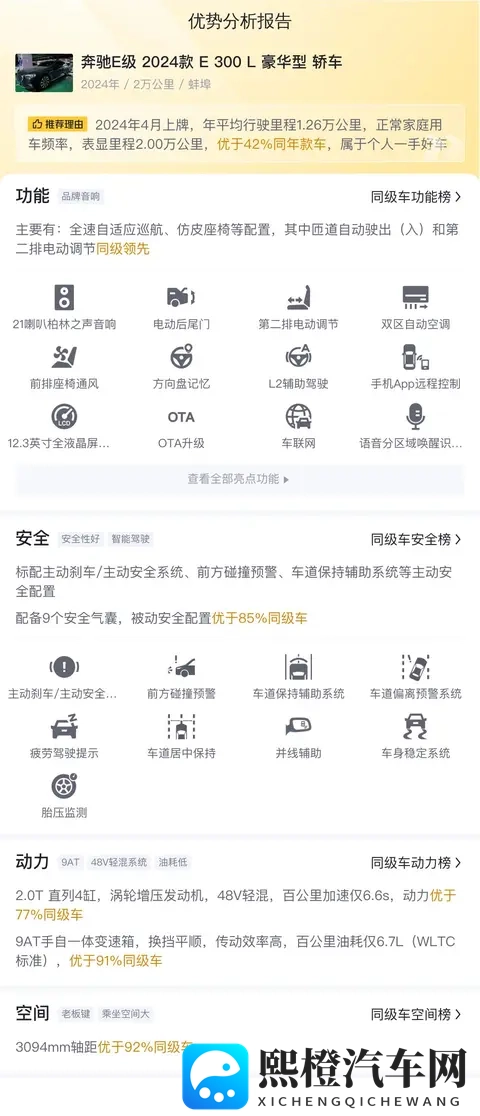 一手准新奔驰E级,2万公里,体验行政级豪华!-2