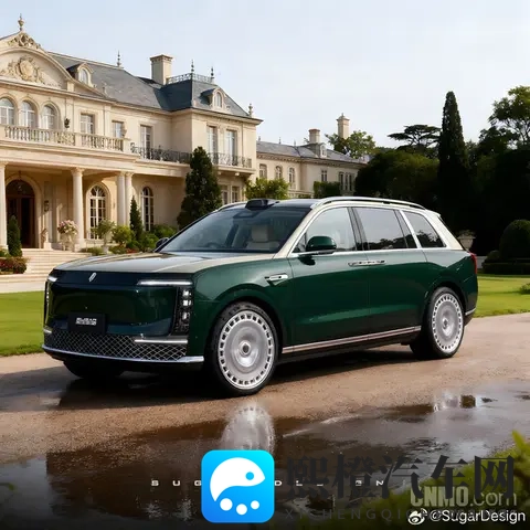 尊界SUV M900渲染图曝光：车身超55米 对开门设计-2