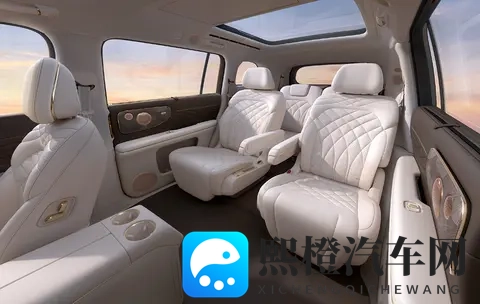 大6座SUV，智己LS9内饰官图发布，2+2+2布局，配冰箱+彩电+大沙发-3