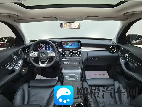 15万内拿下红色奔驰C级,2021年一手准新车,都市丽人的优雅之选-3